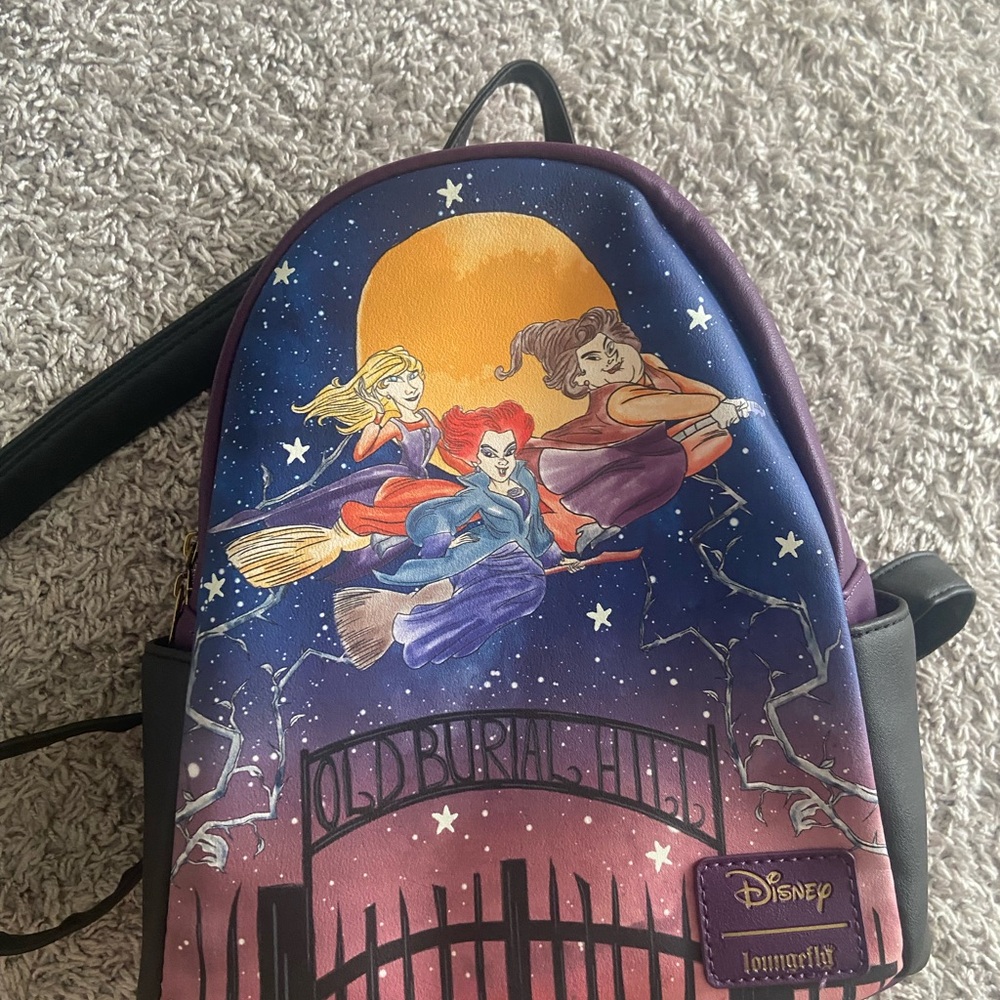 Loungefly Disney Hocus Pocus Purple Backpack
